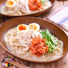【まろやかだしうどん】豆乳×だししょうゆでお手軽涼味うどん♪
