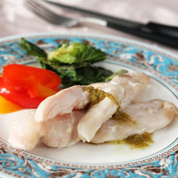 にんにく塩糀ささみの低温ロースト