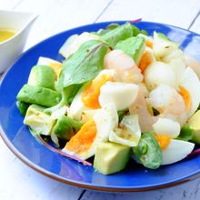 〈くらし薬膳〉ゆで卵とゆり根のサラダ
