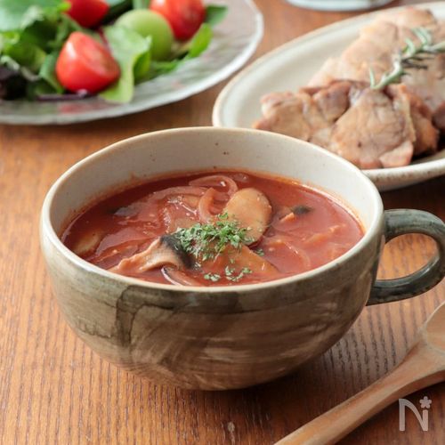 【腸活・抗酸化】ごぼうのトマトスープ