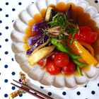 栄養たっぷりの夏野菜、いただきます!カラフル野菜の揚げびたしレシピ