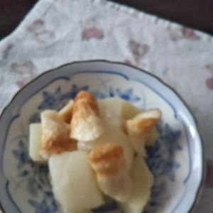936858の作ってみた!投稿(白だしで絶品《大根とちくわ♡柚子胡椒煮》)
