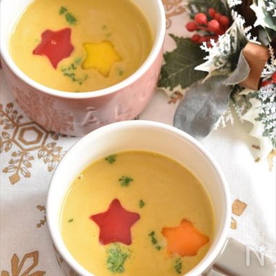 レンチンであっという間に完成！パンプキンカレースープ