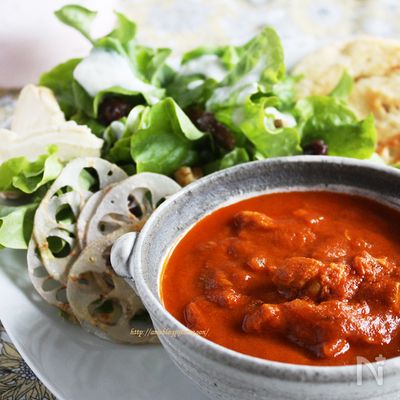鶏胸肉で本格バターチキンカレー♪