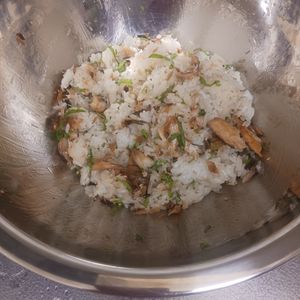 エマの作ってみた!投稿(焼きサバと大葉の混ぜごはん)