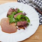 牛ヒレ肉のソテー、ソース・ヴァン・ルージュ（赤ワインソース）