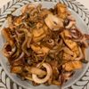 ぐ〜たら子の作ってみた!投稿(【イカと絹揚げのガーリックオイコチュ炒め】美味しすぎるー!!)
