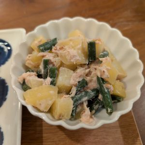 おかず当番の作ってみた!投稿(【じゃがいもといんげんのツナマヨ和え】レンジで完成♡簡単副菜)