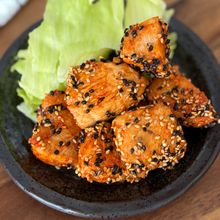 【鶏むね肉の辛味ごまチキン】節約ヘルシーチキン！
