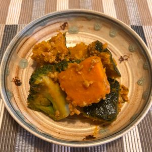 puricoの作ってみた!投稿(ジューシー♪豚ひき肉とかぼちゃとブロッコリーの旨だれ炒め煮)