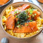 【群馬県産サーモンの照りたま丼】甘辛ガーリック醤油だれで絶品