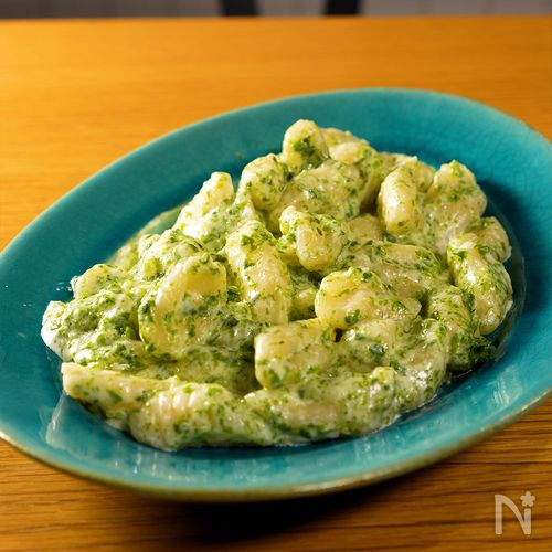 モッチモチが美味しい！青海苔のニョッキ