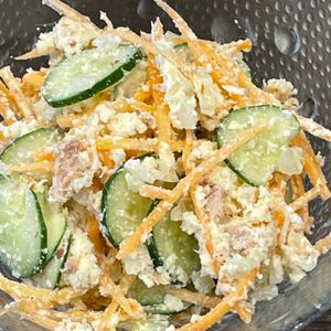 とーるじーじの作ってみた!投稿(ポテトサラダよりヘルシー♪『ワンランク上のおからサラダ』)