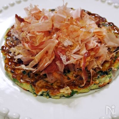 白だしdeねぎ焼き風お好み焼き～♬