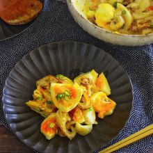 五香粉香るちくわと卵の中華風サラダ