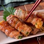 スタミナ満点！肉巻き焼きそば