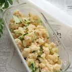 辛子明太子の入った和風ポテトサラダ