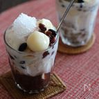 あずきと豆腐白玉のチェー