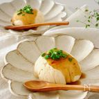 【ほぼ5分】超簡単！ふわふわ♪美味しい♡豆腐と卵のレンジ蒸し