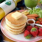 HMで簡単☆じゃばら果汁入りパンケーキ。