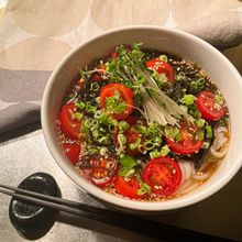 夏バテ防止!もずくトマト素麺