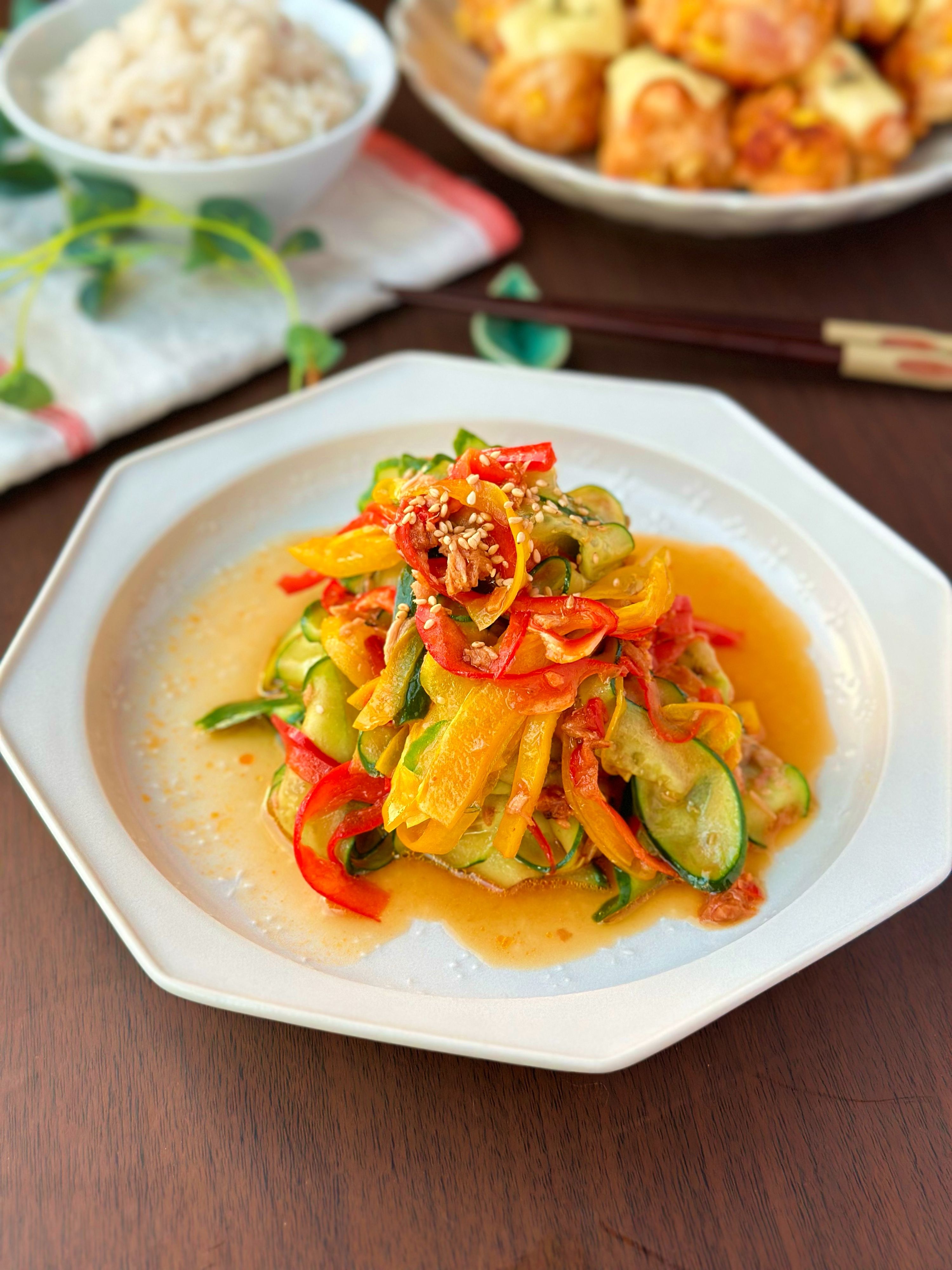 ビタミンカラーのパプリカサラダ ビタミンカラーのパプリカサラダ