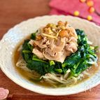 胃にやさしい♡蒸し野菜と豚肉の和風とろみがけ