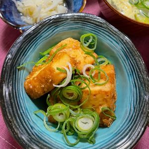633toの作ってみた!投稿(焼くだけ！厚揚げの甘辛ごま生姜焼き｜副菜や作り置きに♪)