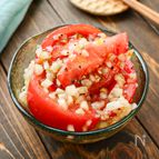 【飲み干したくなる！トマトと玉ねぎサラダ】5分で簡単に