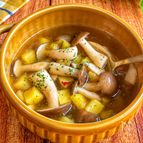 【さつまいもときのこのコンソメスープ】秋に食べたい♪ほっこり
