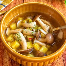 【さつまいもときのこのコンソメスープ】秋に食べたい♪ほっこり