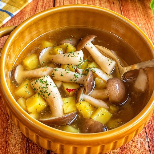 【さつまいもときのこのコンソメスープ】秋に食べたい♪ほっこり