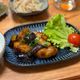鶏肉と茄子の黒酢あん