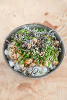 ちょっとの手間でもっとおいしい！大葉納豆塩こんぶごはん