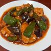りんごの作ってみた!投稿(【鶏チリ★茄子ピーマン】エビチリよりもボリューム満点‼)