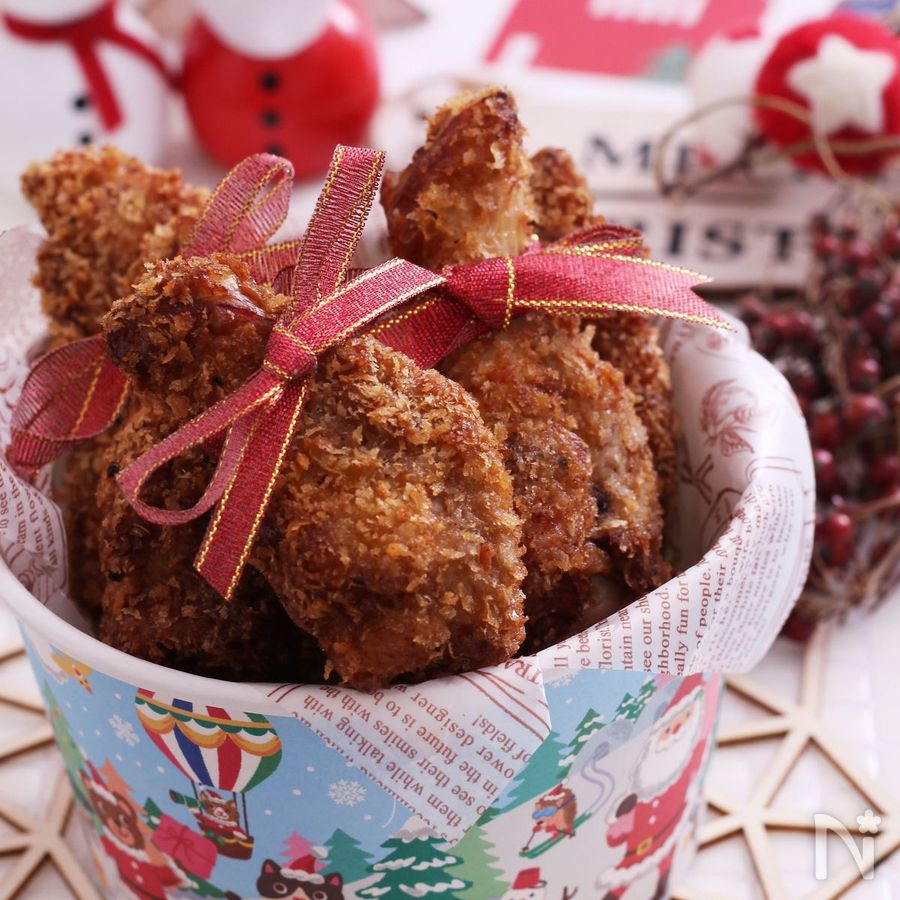 ザクザク感がたまらない＊手羽元とささみのクリスマスチキン♡ by あいのおうちごはん レシピサイト Nadia
