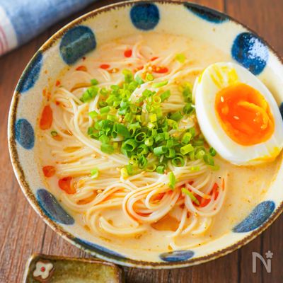 コクうま冷やし担々そうめん【辛うまっ！そうめんアレンジ】