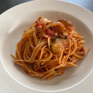 505218の作ってみた!投稿(『茄子のトマトチーズパスタ』フライパンひとつで！)