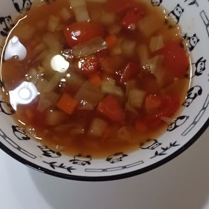 1バーバミーの作ってみた!投稿(【具沢山なやさしい野菜スープ】野菜の旨みが溢れ出る♪)