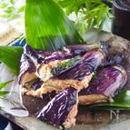 【揚げない揚げなす】とろとろ茄子の明太はさみ焼き