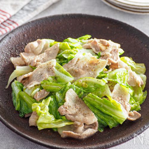 【春キャベツと豚肉の柚子胡椒バター】マンネリ解消栄養レシピ