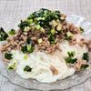 mimiの作ってみた!投稿(にらとねぎがたっぷり!そうめんで作るピリ辛肉味噌のあえ麺)