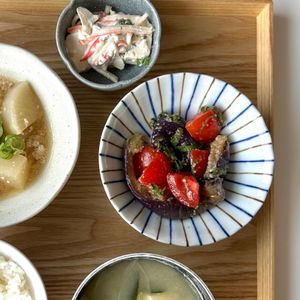 974790の作ってみた!投稿(【なすとトマトのごま甘酢中華和え】キンキンに冷やして旨ウマ！)