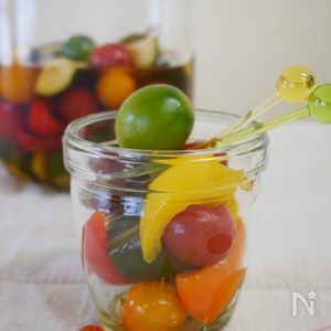 まろやか♪『玄米黒酢の彩り野菜ピクルス』