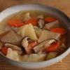 餃子の皮が余ったら♪具沢山ひっつみ汁風