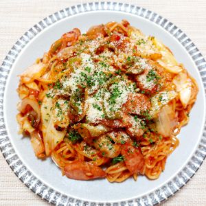 よっこの作ってみた!投稿(焼きそばナポリタン風)