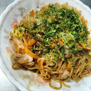 和音の作ってみた!投稿(ガッツリ男子に捧ぐ！『屋台風ソース焼きそば』)