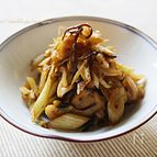 塩昆セロリのぴりりと山椒きんぴら