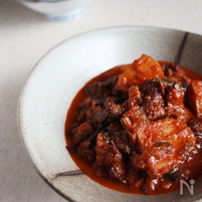 20分で、新じゃがとタコのとろ茄子煮♪