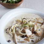 鶏むね肉と茸の柔らかクリーム煮